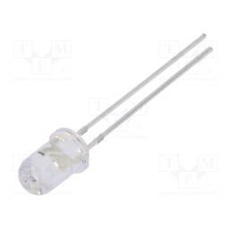 1 pcs x OPTOSUPPLY - OSG58A5A31A-VVLED - LED, 5mm, green, 5800mcd, 30°, Front: convex, 3÷13V, No.of term: 2