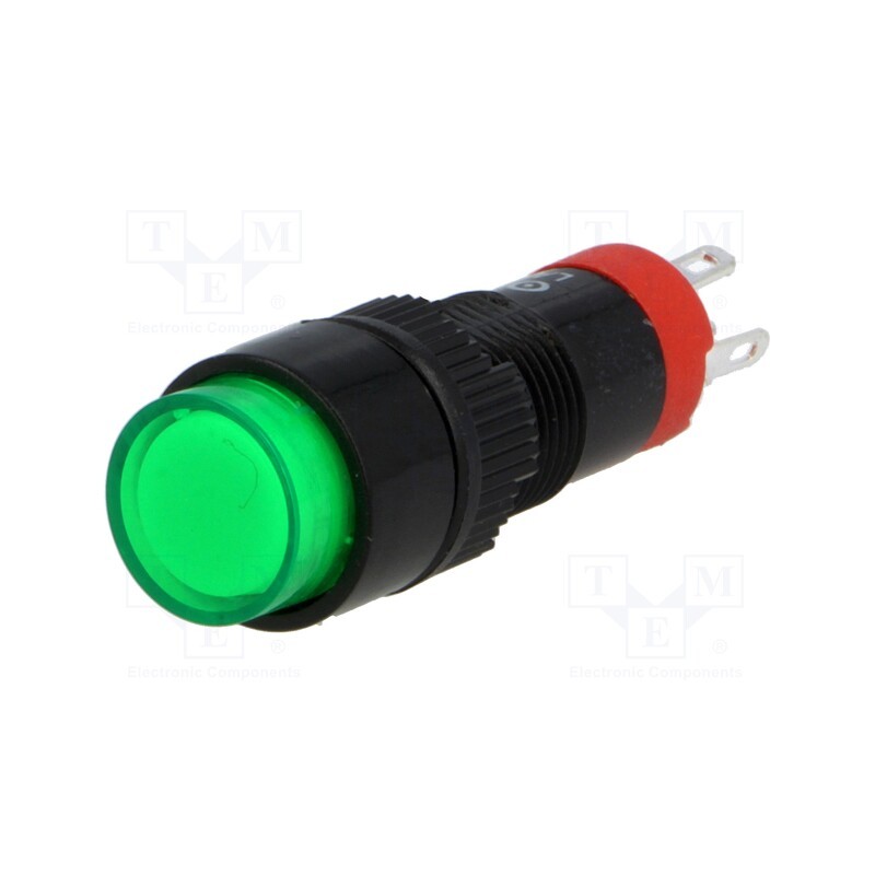 1 pcs x ONPOW - LAS3Y-11/G - Switch: push-button, Pos: 2, SPDT, 0.5A/250VAC, 1A/24VDC, ON-(ON)