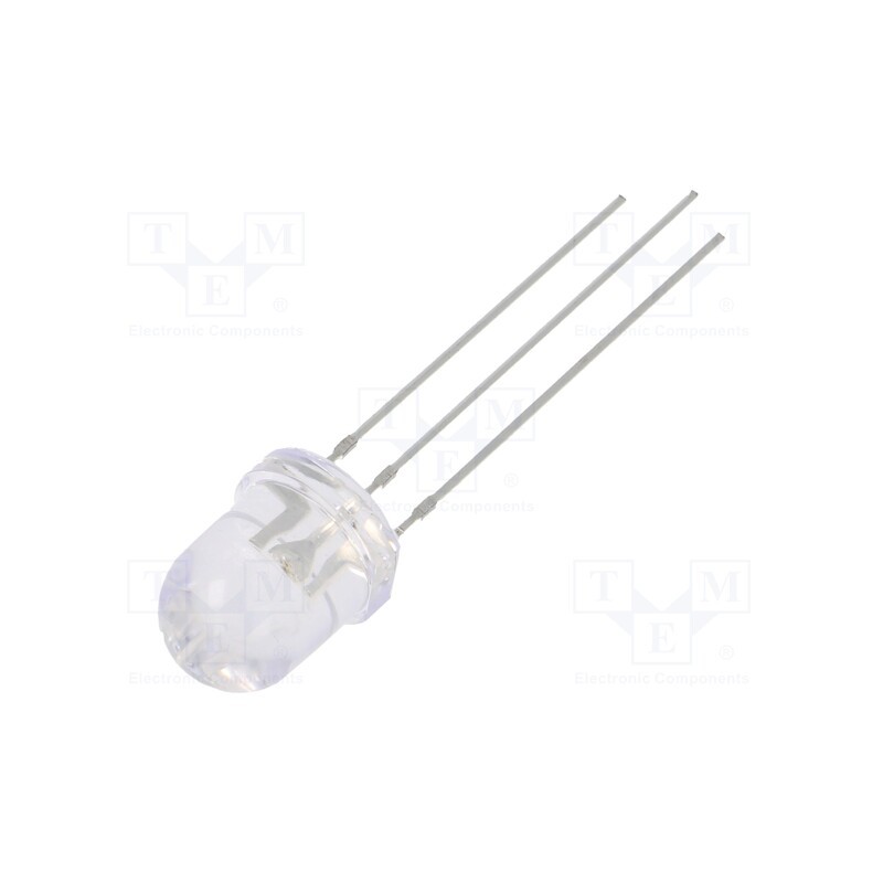 1 pcs x OPTOSUPPLY - OSRBMC8131A - LED, 8mm, red/blue, 30°, Front: convex, 2.1÷2.6/3.1÷3.6V, -30÷85°C
