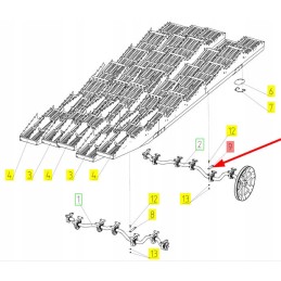 100325839 washer of the shaker shaft bearing
