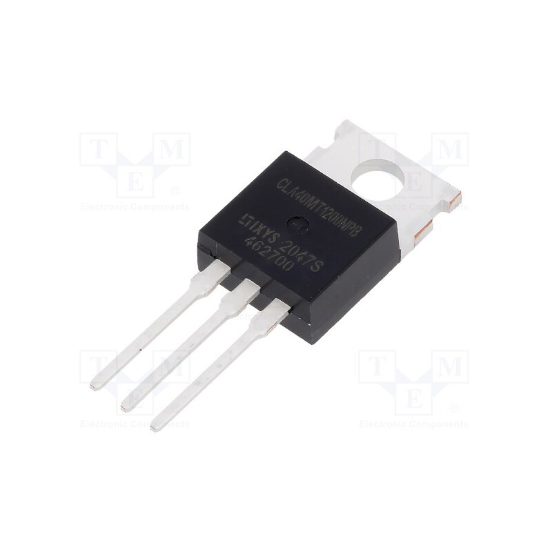 1 pcs x IXYS - CLA40MT1200NPB - Triac, 1.2kV, 20A, TO220AB, Igt: 40/60mA, Ifsm: 170A