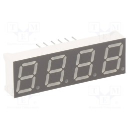 1 pcs x LUCKYLIGHT - KW4-39FCVA - Display: LED, 7-segment, 10mm, 0.39', No.char: 4, red, 28÷56mcd