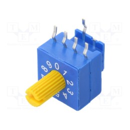 1 pcs x ECE - ERD510RFZ - Encoding switch, DEC/BCD, Pos: 10, THT, Rcont max: 100mΩ, 5Ncm, ERD