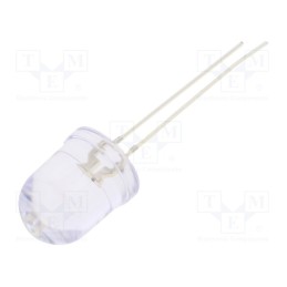 1 pcs x OPTOSUPPLY - OSRBP2A131A - LED, 10mm, red/blue, 30°, Front: convex, 2.1÷2.6/2.9÷3.4V, -30÷85°C