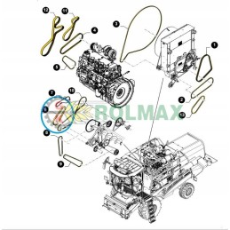 New Holland TC 80336784 cnh threshing belt
