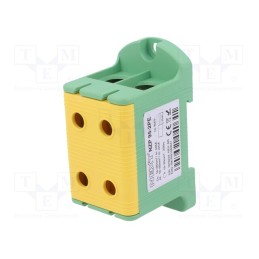 1 pcs x POKu00d3J - B11-32DZ - Splice terminal: rail, 95mm2, ways: 1, terminals: 4, yellow-green