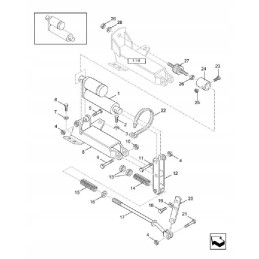 Gas regulation motor new holland fx tx 8405642
