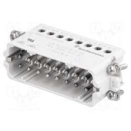 1 pcs x TE Connectivity - 1-1103416-8 - Connector: HDC, male, HTS HA, PIN: 16, size 9 (3 x 5), 16A, 250V