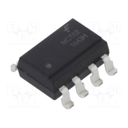 1 pcs x ONSEMI - MCT62S - Optocoupler, SMD, Ch: 2, OUT: transistor, Uinsul: 5.3kV, Uce: 85V