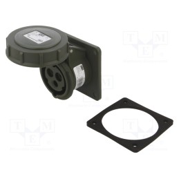 1 pcs x PCE - 3132-6.U - Connector: AC supply 3-phase, socket, female, 16A, 230VAC, IP67