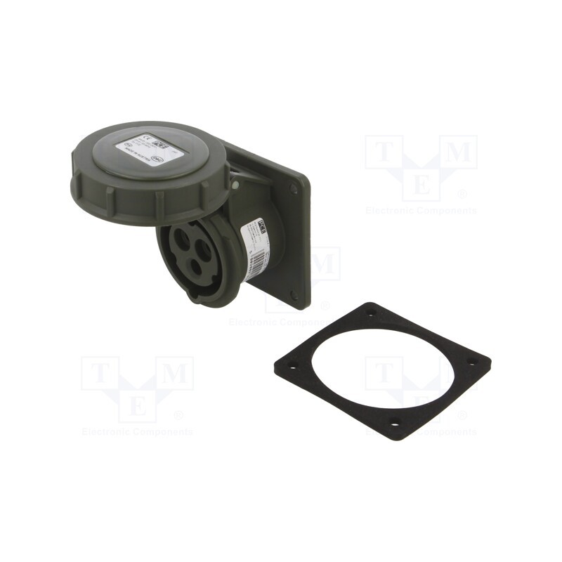 1 pcs x PCE - 3132-6.U - Connector: AC supply 3-phase, socket, female, 16A, 230VAC, IP67