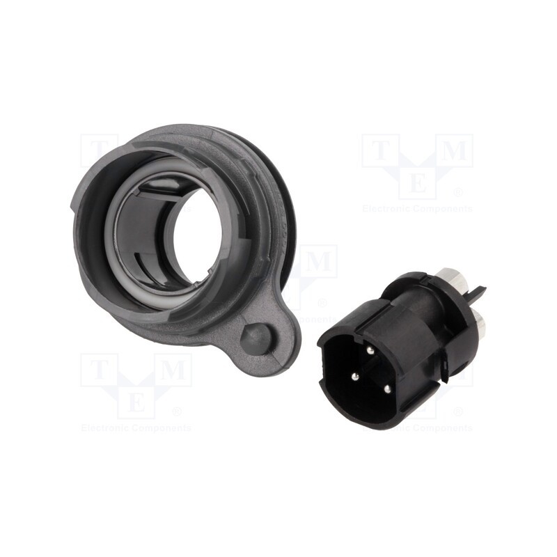 1 pcs x BULGIN - PXP7012/03P/ST - Connector: circular, socket, male, PIN: 3, Buccaneer 7000, UL94V-0