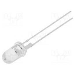 1 pcs x OPTOSUPPLY - OS6OGA5111P - LED, 5mm, pink (salmon pink), 80000÷100000mcd, 15°, Front: convex