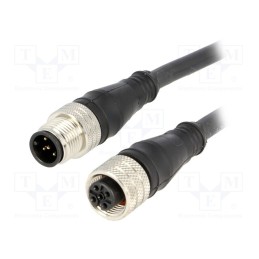 1 pcs x MOLEX - 120007-0970 - Cable: for sensors/automation, PIN: 5, M12-M12, 2m, plug, plug, 60V