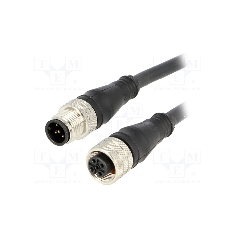 1 pcs x MOLEX - 120007-0970 - Cable: for sensors/automation, PIN: 5, M12-M12, 2m, plug, plug, 60V