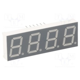 1 pcs x LUCKYLIGHT - KW4-521AVA - Display: LED, 7-segment, 13.2mm, 0.52', No.char: 4, red, 40÷80mcd