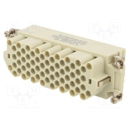 1 pcs x AMPHENOL - C14610B06450011 - Connector: HDC, contact insert, female, PIN: 64, 64+PE, size E24