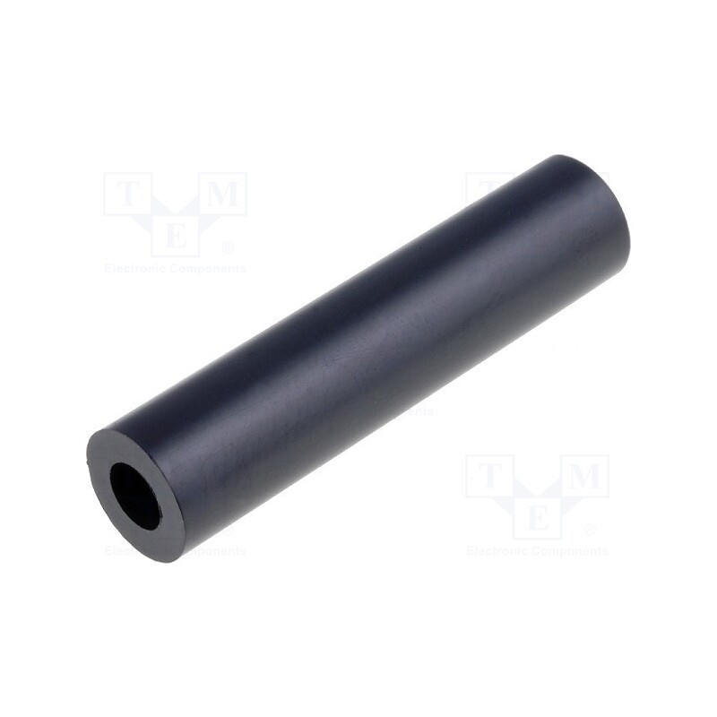 10 pcs x DREMEC - 3810/5.2X27 - Spacer sleeve, cylindrical, polyamide, L: 27mm, Øout: 10mm, black