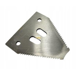 The harvesting knife has a serrated blade on the Warynski top