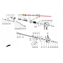 670214 1 reel drive shaft with keyway