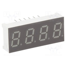1 pcs x LUCKYLIGHT - KW4-30GAVA - Display: LED, 7-segment, 7.62mm, 0.3', No.char: 4, red, 24÷48mcd