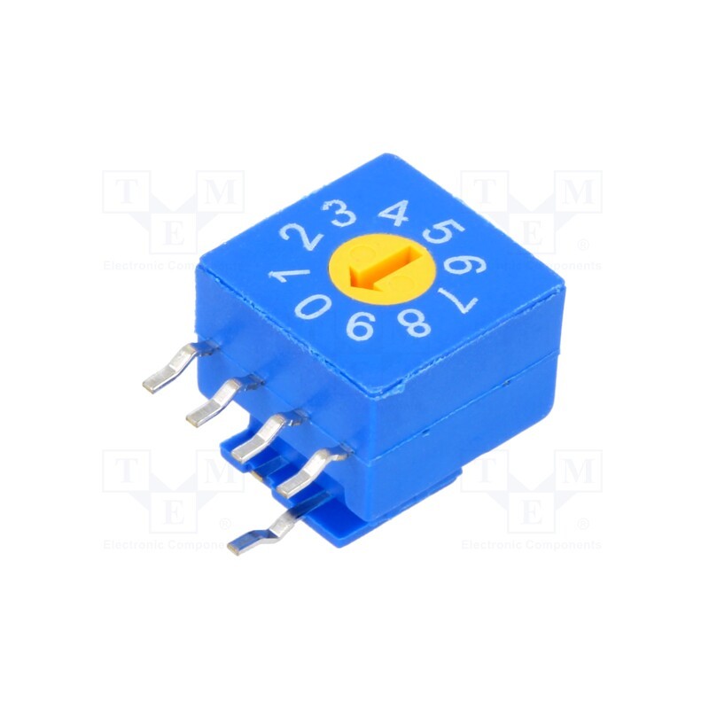 1 pcs x ECE - ERD410RFZ - Encoding switch, DEC/BCD, Pos: 10, THT, Rcont max: 100mΩ, 5Ncm, reel