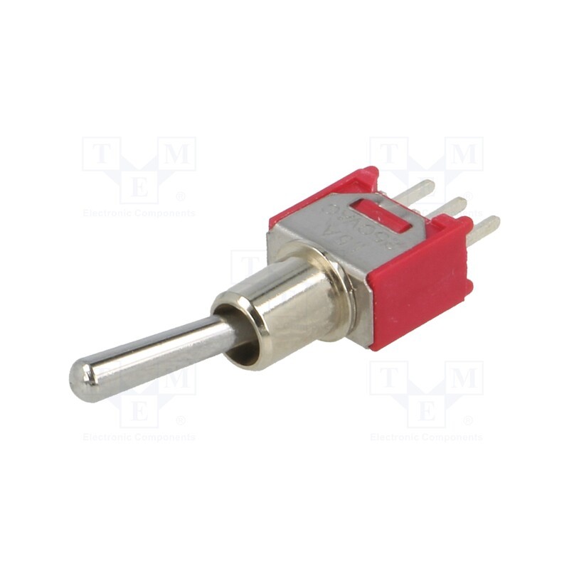 1 pcs x SALECOM ELECTRONICS - SKS04SP - Switch: toggle, Pos: 2, SPDT, ON-ON, 3A/28VDC, -30÷85°C, Cutout: Ø5mm