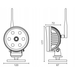 Work light with wireless camera 162182