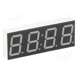 1 pcs x LUCKYLIGHT - KW4-566CVB - Display: LED, 7-segment, 14.2mm, 0.56', No.char: 4, red, 40÷80mcd