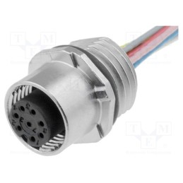 1 pcs x PHOENIX CONTACT - SACC-E-FS-8CON-M16/0,5 SCO 1523476 - Socket, circular, PIN: 8, female, A code-DeviceNet / CANopen, 30V