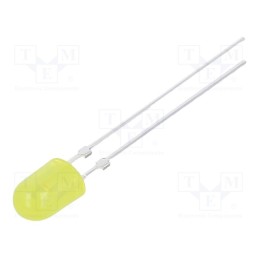 1 pcs x OPTOSUPPLY - OS5YAA5HA4D-1-ST - LED, oval, 5.1x4.3mm, yellow, 8400÷10000mcd, 100/40°, Front: convex