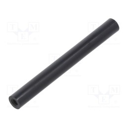 10 pcs x DREMEC - 185RDX55 - Spacer sleeve, cylindrical, polyamide, M3, L: 55mm, Øout: 6mm, black