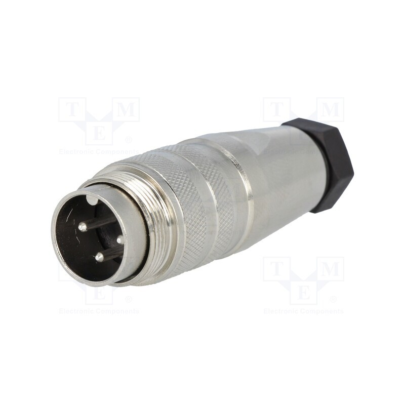 1 pcs x AMPHENOL - C09131H0031002U - Connector: M16, plug, male, soldering, for cable, PIN: 3, 5A, 300V