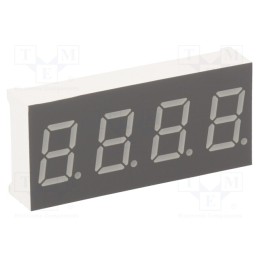 1 pcs x LUCKYLIGHT - KW4-401CVA - Display: LED, 7-segment, 10.16mm, 0.4', No.char: 4, red, 30÷60mcd