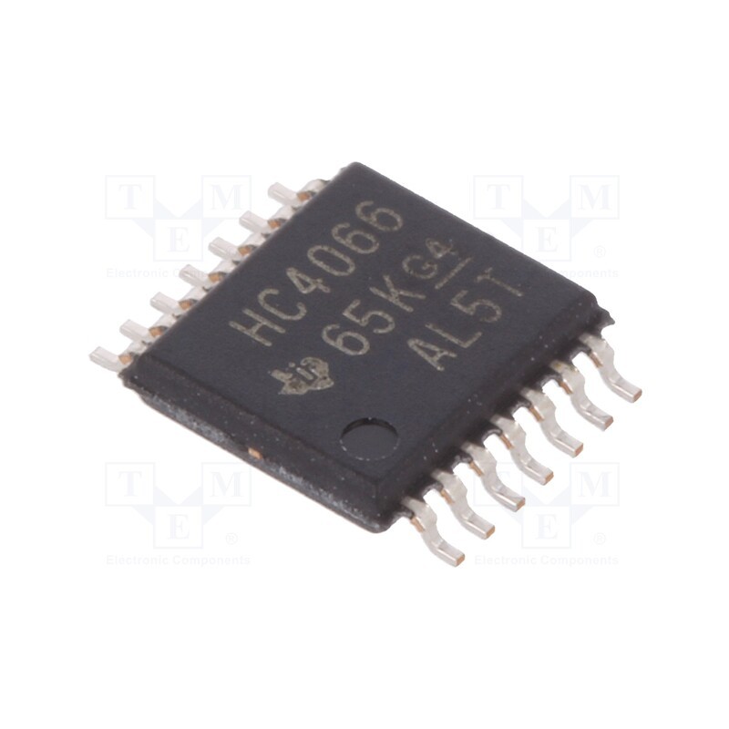 3 pcs x TEXAS INSTRUMENTS - SN74HC4066PW - IC: digital, demultiplexer,multiplexer,switch, Ch: 4, SMD, TSSOP14