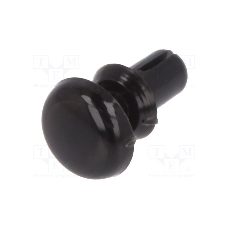 10 pcs x DREMEC - 8G4012.0X2.0B - Rivet, polyamide, L.rivet: 3.2mm, Panel cutout diam: 2.1mm, black