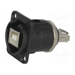 1 pcs x SWITCHCRAFT - EHUSBBABX - Adapter, USB A socket-back,USB B socket-front, EH, USB 2.0