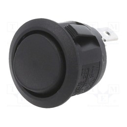 1 pcs x SWITCH COMPONENTS - RA1-1D-DC-2-B - ROCKER, SPDT, Pos: 2, ON-ON, 10A/28VDC, black, none, Rcont max: 50mΩ