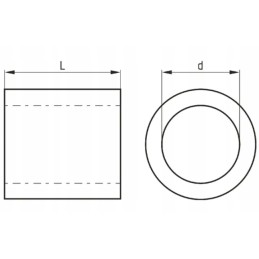 Rubber sleeve for the grain simmer, fi 38 l 39 3045p49545