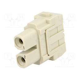 1 pcs x HARTING - 9140022701 - Connector: HDC, module, female, Han-Modular®, PIN: 2, 40A, 1000V