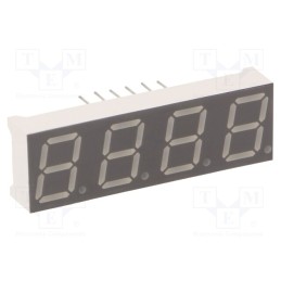 1 pcs x LUCKYLIGHT - KW4-39FAVA - Display: LED, 7-segment, 10mm, 0.39', No.char: 4, red, 28÷56mcd