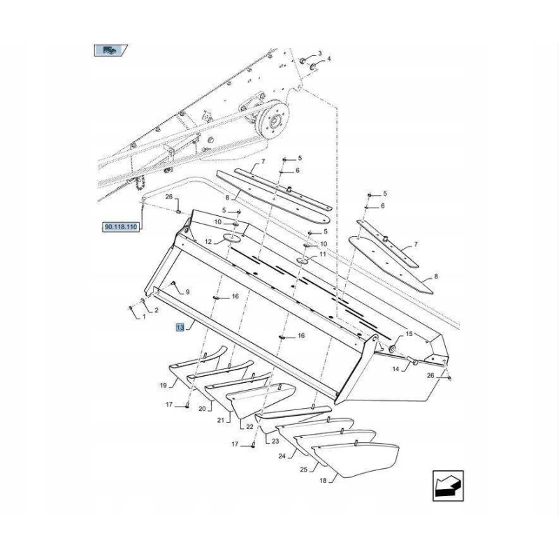 New Holland TC CX 47859894 CNH spreader