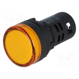 1 pcs x AUSPICIOUS - L22 220VAC Y - Control lamp, 22mm, L22, -20÷60°C, Illumin: LED, 230V, Ø22.5mm, IP65