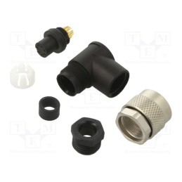 1 pcs x BINDER - 99 0422 70 07 - Connector: M9, plug, female, Plating: gold-plated, 125V, IP67, PIN: 7