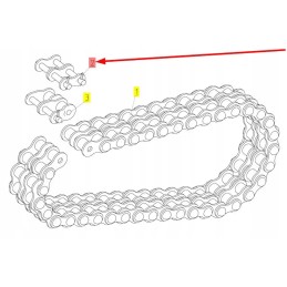 102075360 conveyor drive chain clip