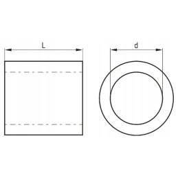 Rubber bushing for grain pan oe 30x11 l 38