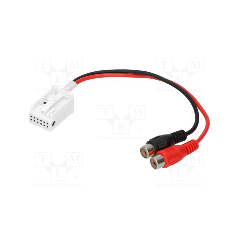 1 pcs x 4CARMEDIA - AUX-PEUGEOT.03 - Aux adapter, RCA, Citroën,Peugeot