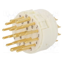 1 pcs x HARTING - 9151192602 - Connector: M23, contact insert, PIN: 19(3+16), male, soldering