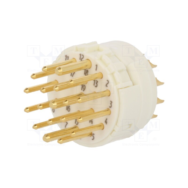 1 pcs x HARTING - 9151192602 - Connector: M23, contact insert, PIN: 19(3+16), male, soldering