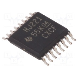 3 pcs x TEXAS INSTRUMENTS - CD74HC221PW - IC: digital, monostable,multivibrator,resettable, Ch: 2, 2÷6VDC